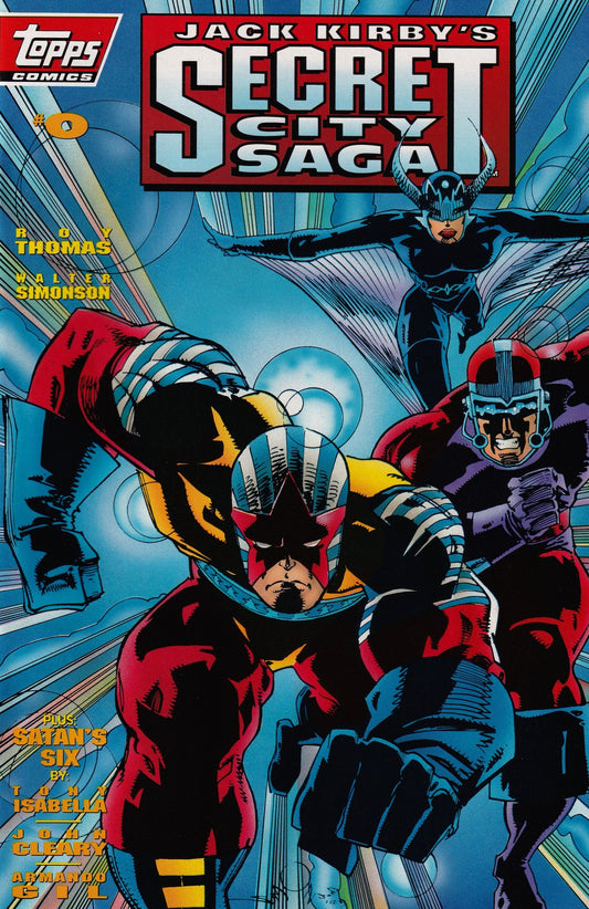 Jack Kirby's Secret City Saga #0 Direct Edition Cover (1993) Topps