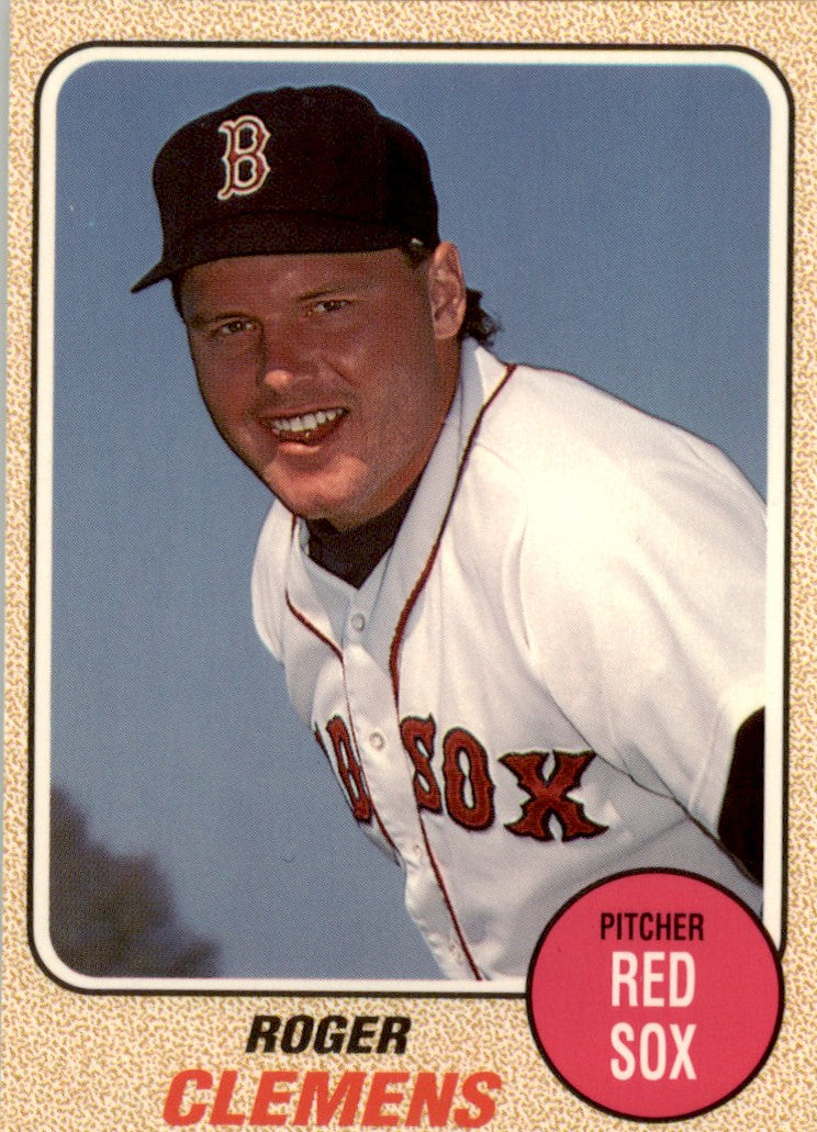 1993 Baseball Card Magazine '68 Topps Replicas #SC50 Roger Clemens Red Sox