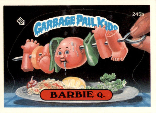 1986 Garbage Pail Kids Series 6 #245B Barbie Q. NM-MT