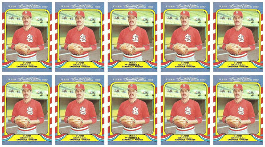 (10) 1987 Fleer Limited Edition Baseball #43 Todd Worrell Lot Cardinals