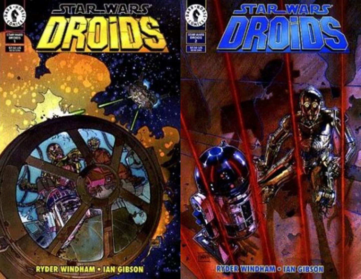 Star Wars: Droids #1-2 Volume 2 (1995) Dark Horse Comics - 2 Comics
