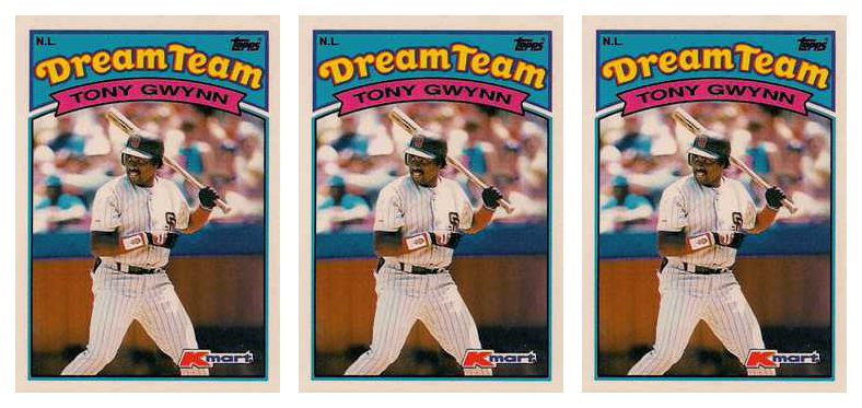 (3) 1989 Topps K-Mart Dream Team Baseball #29 Tony Gwynn Lot Padres