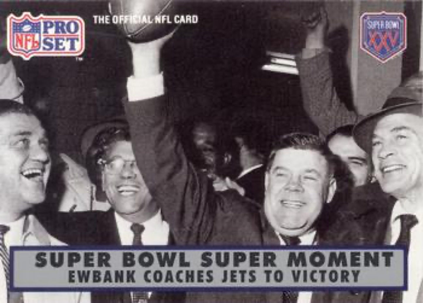 1990-91 Pro Set Super Bowl 160 Football 138 Ewbank Coaches Jets