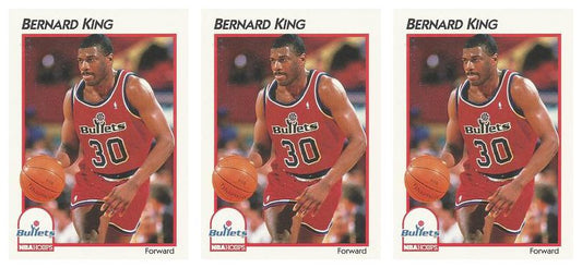 (3) 1991-92 Hoops McDonald's Basketball #46 Bernard King Lot Washington Bullets