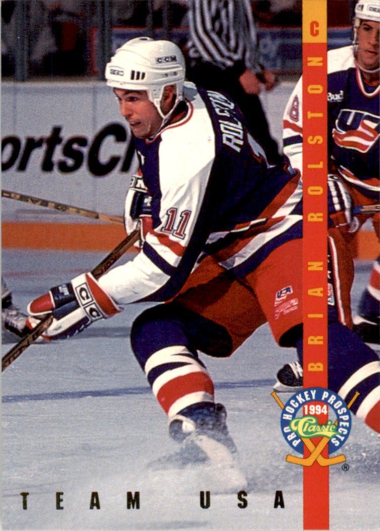 1994 Classic Pro Prospects Ice Ambassadors #IA11 Brian Rolston Team USA