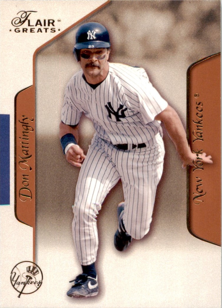 2003 Flair Greats #81 Don Mattingly New York Yankees