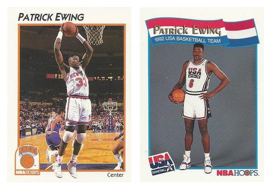 (2) 1991-92 Hoops McDonald's Patrick Ewing Card Lot