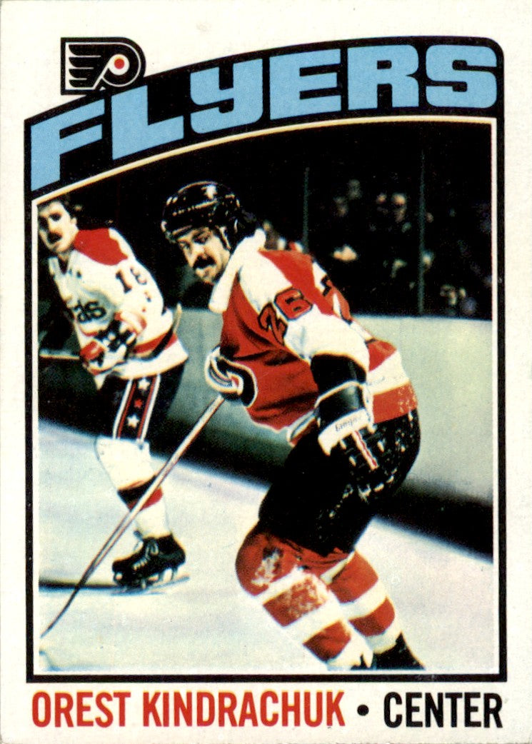1976 Topps #233 Orest Kindrachuk Philadelphia Flyers EX