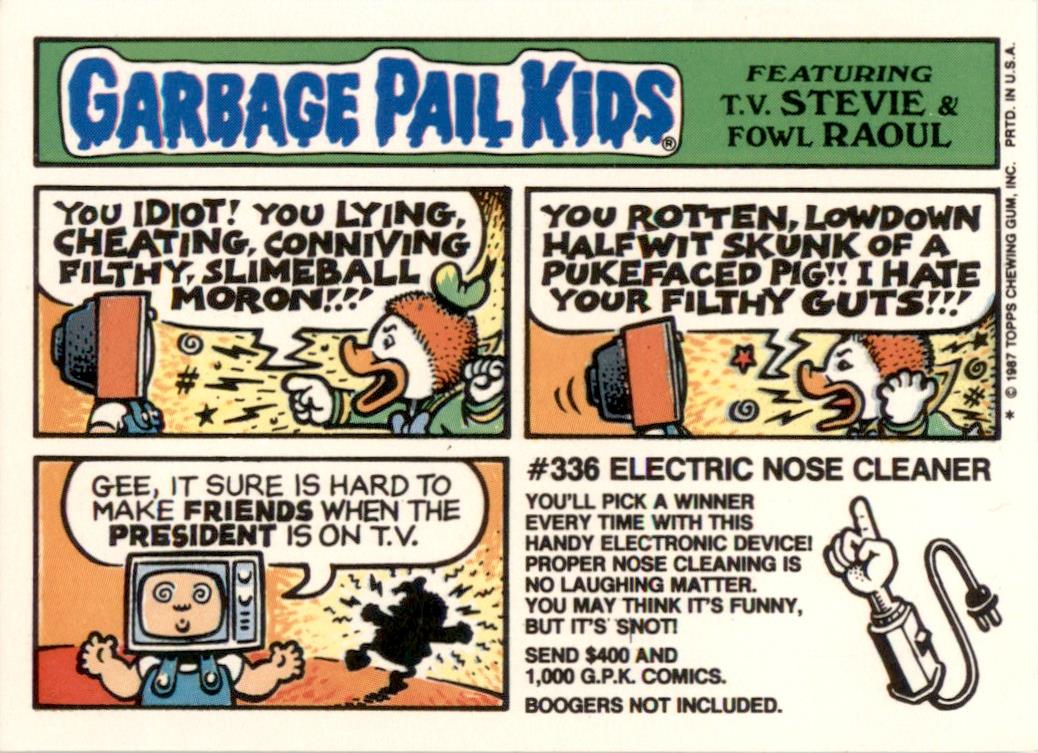 1987 Garbage Pail Kids Series 8 #321a Squashed Josh NM-MT