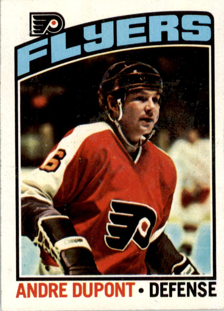 1976 Topps #131 Andre Dupont Philadelphia Flyers EX-MT