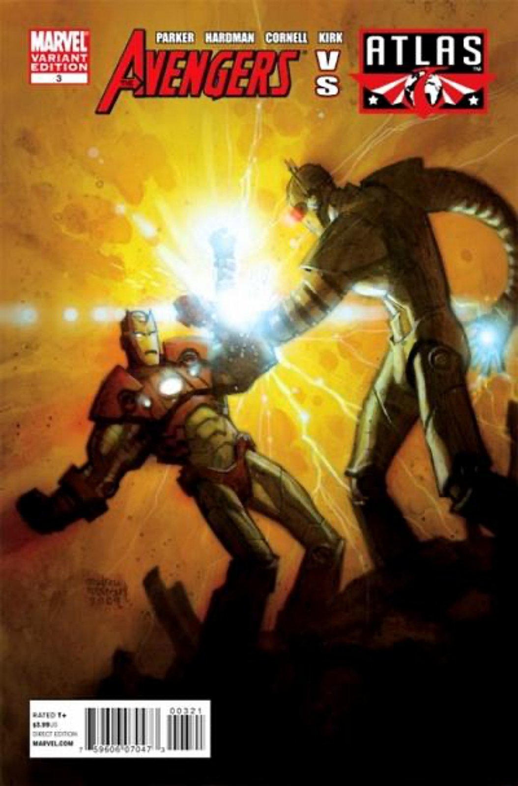 Avengers vs. Atlas #3 Incentive Variant (2010) Marvel Comics