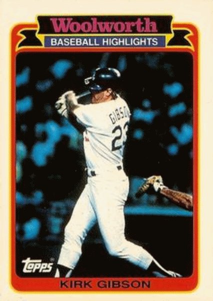 1989 Topps Woolworth Baseball Highlights Baseball 24 Kirk Gibson