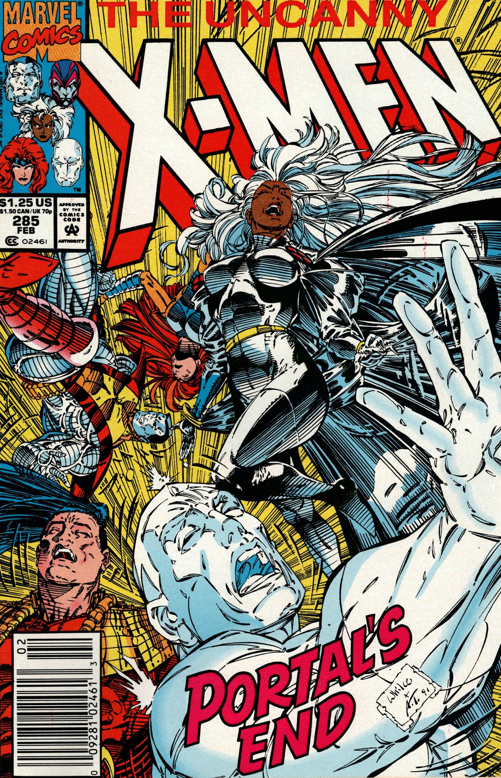 Uncanny X-Men #285 Newsstand Cover (1981-2011) Marvel Comics