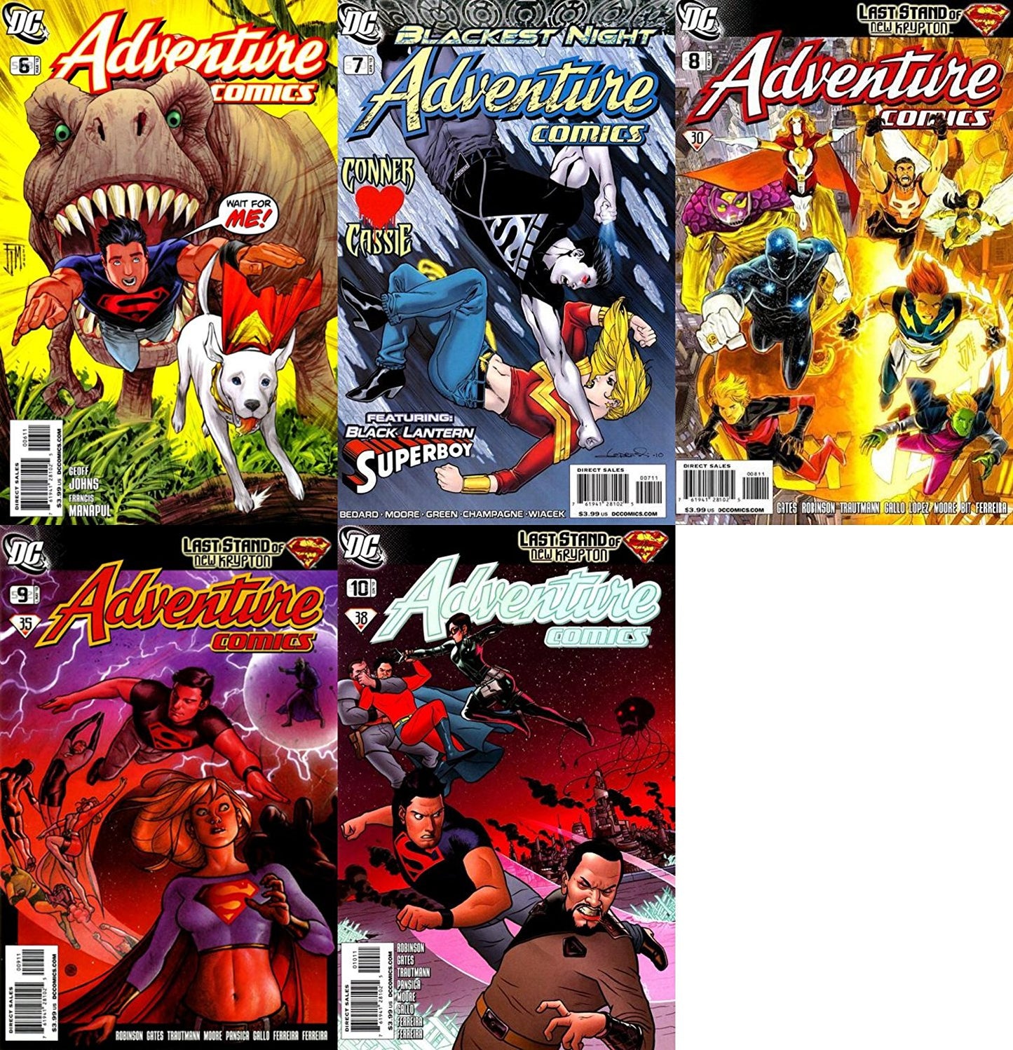 Adventure Comics #6-10 (2009-2010) Limited Series DC Comics - 5 Comics