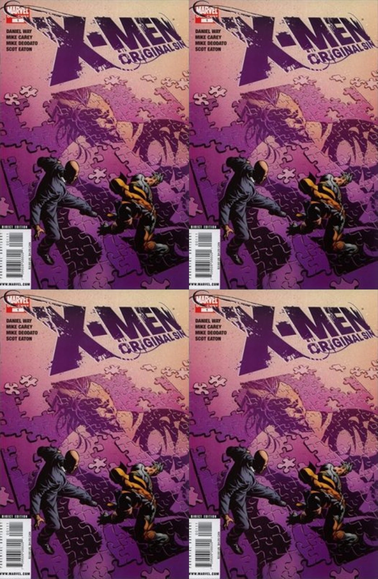 X-Men: Original Sin (2009) Marvel Comics - 4 Comics