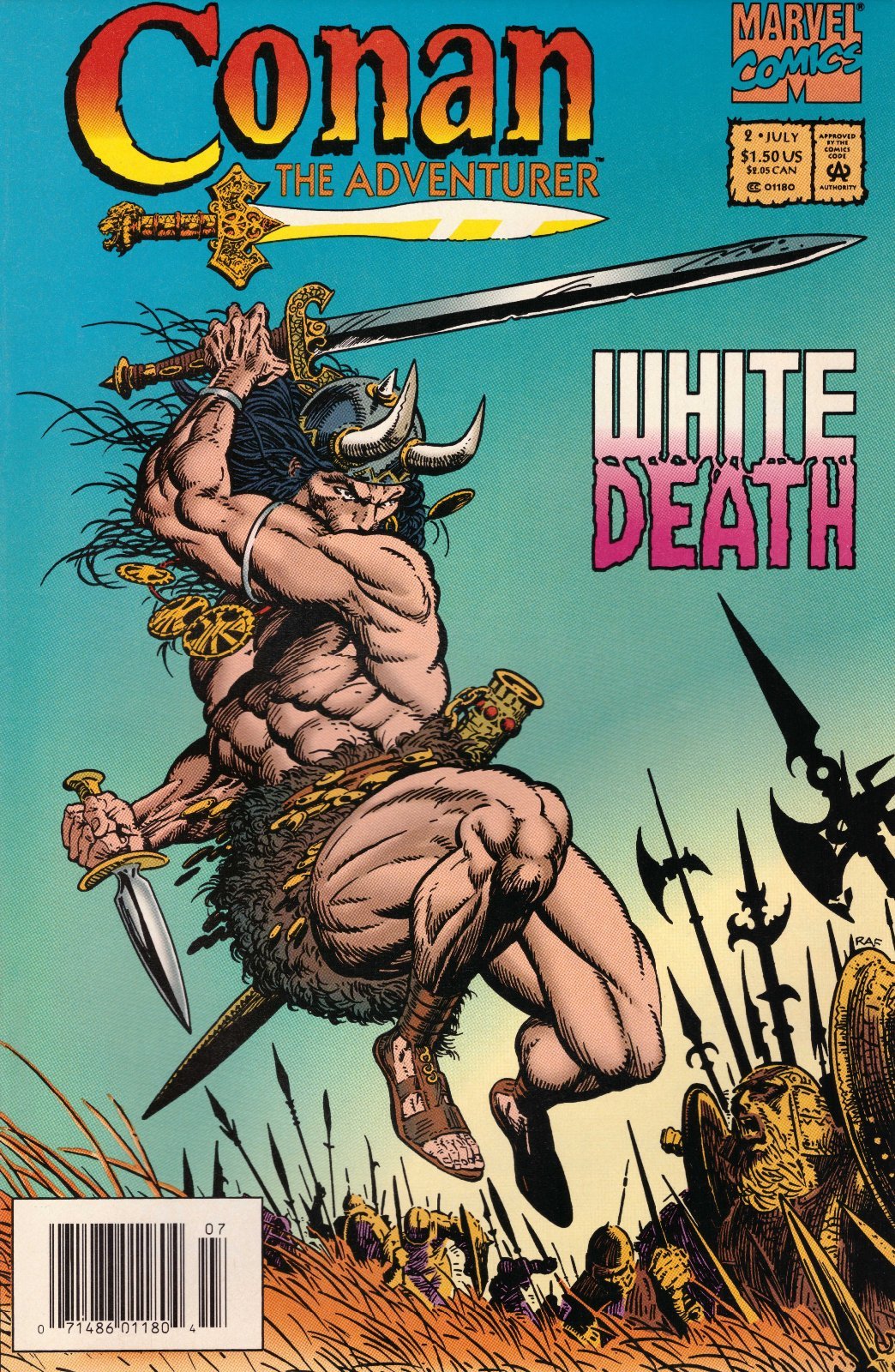 Conan the Adventurer #2 Newsstand Cover (1994-1995) Marvel