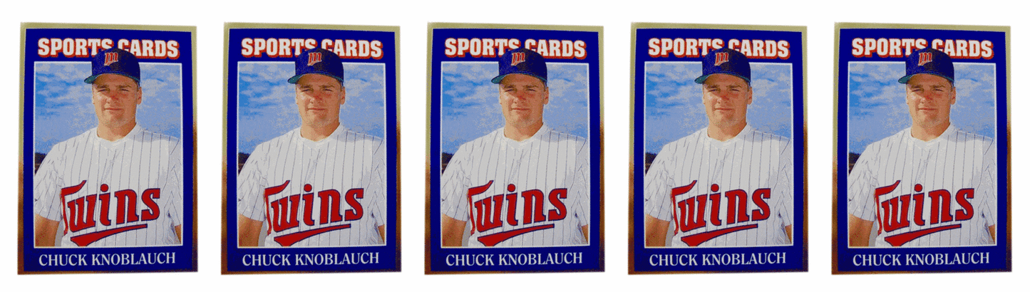 (5) 1992 Sport Cards #2 Chuck Knoblauch Baseball Card Lot Minnesota Twins
