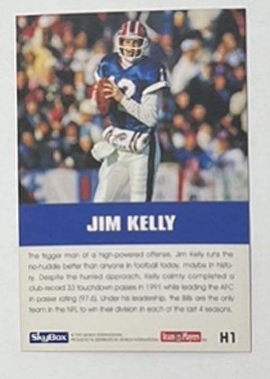 1992 SkyBox Impact Holograms #H1 Jim Kelly Buffalo Bills