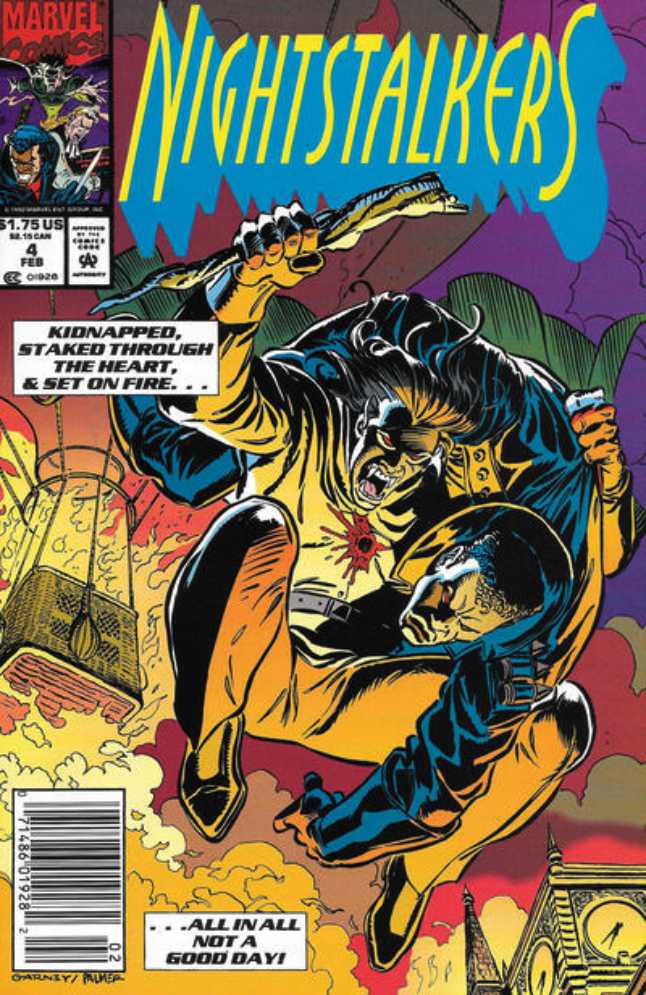 Nightstalkers #4 Newsstand Cover (1992-1994) Marvel Comics