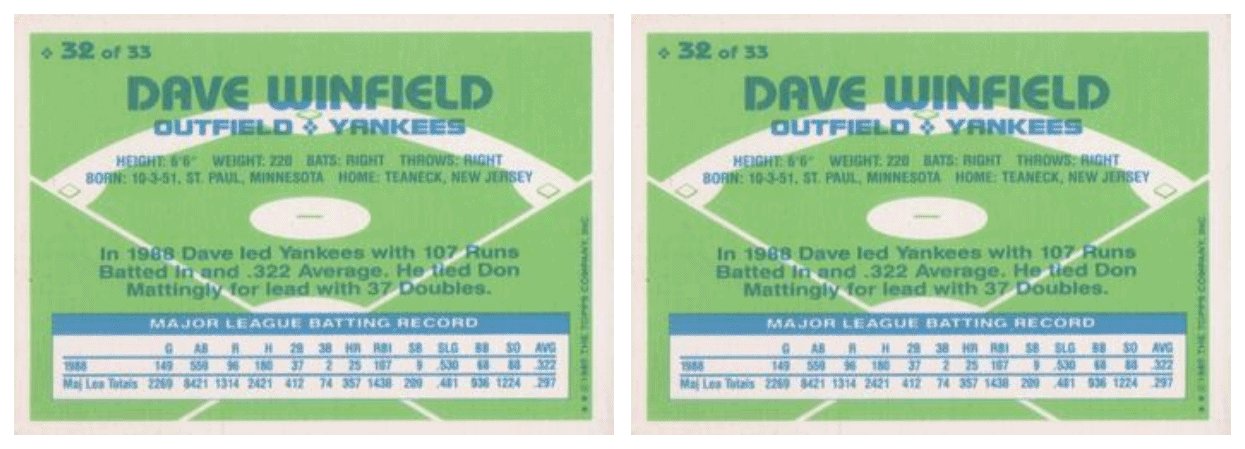(2) 1989 Topps Hills Team MVP's Baseball #32 Dave Winfield Card Lot Yankees