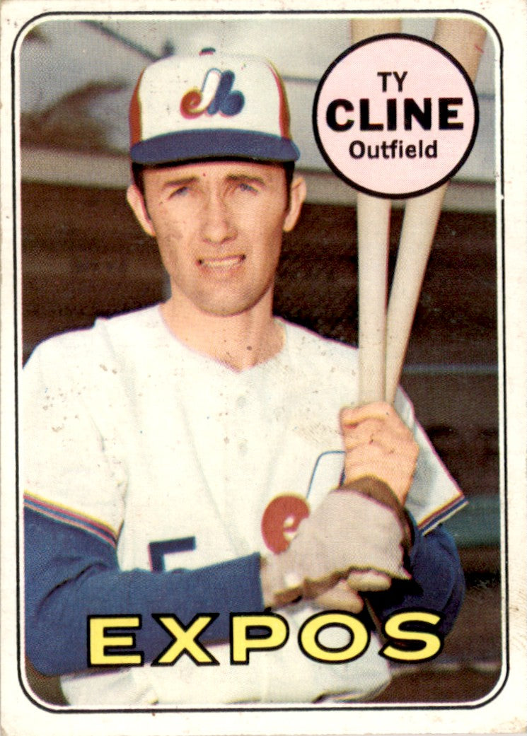 1969 Topps #442 Ty Cline Montreal Expos GD+