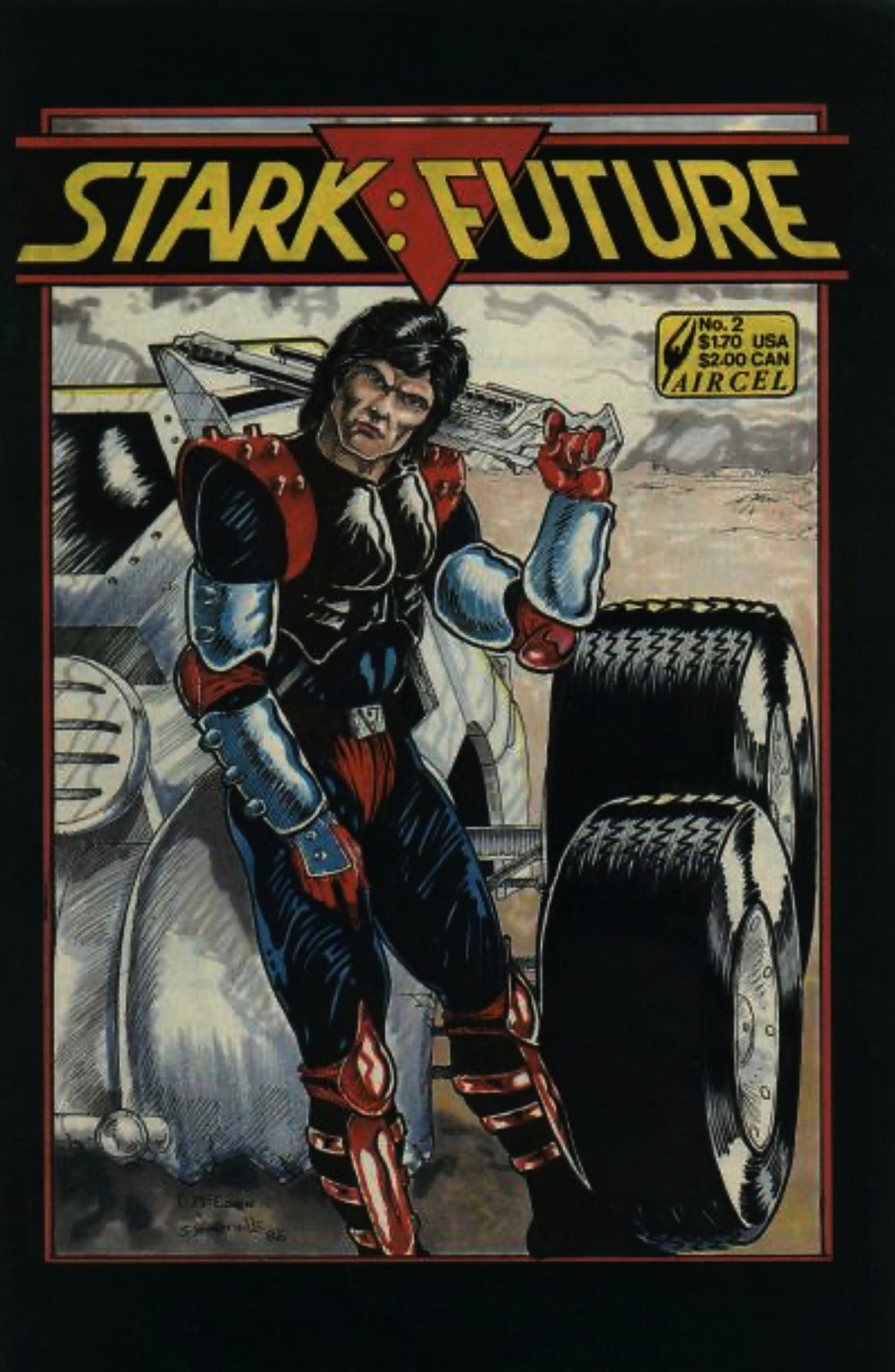 Stark: Future #2 Direct Edition Cover (1986-1987) Aircel Comics