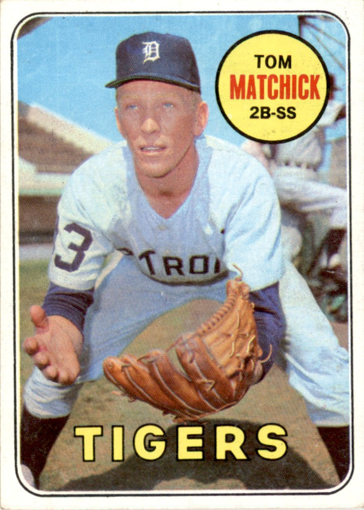 1969 Topps #344 Tom Matchick Detroit Tigers EX