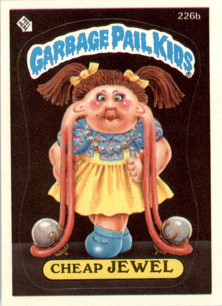 1986 Garbage Pail Kids Series 6 #226B Cheap Jewel NM
