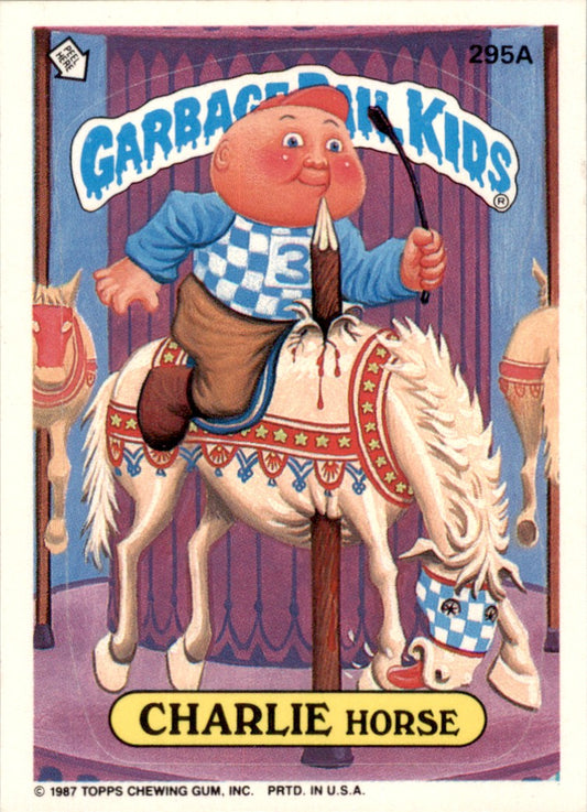 1987 Garbage Pail Kids Series 8 #295a Charlie Horse NM-MT