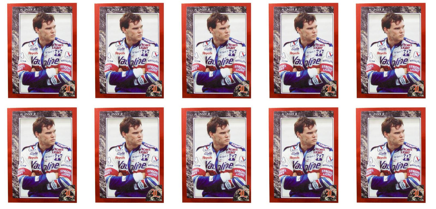 (10) 1992 Legends #27 Al Unser Jr. Auto Racing Card Lot