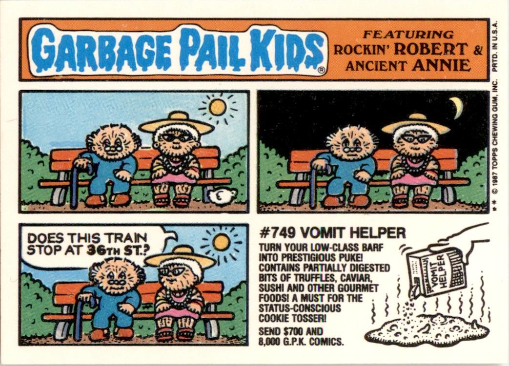 1987 Garbage Pail Kids Series 8 #320a Pumping Aaron NM