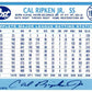 (3) 1991 Post Cereal Baseball #19 Cal Ripken Jr. Orioles Baseball Card Lot
