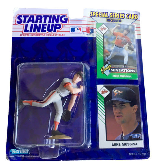 MLB Starting Lineup SLU Mike Mussina Action Figure Baltimore Orioles 1993 Kenner