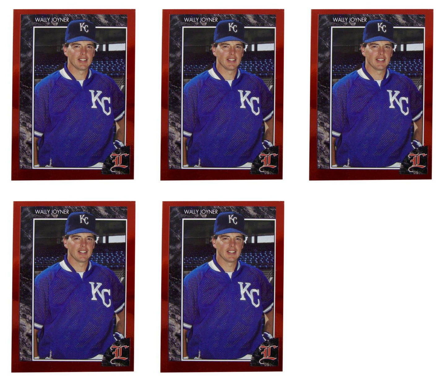 (5) 1992 Legends #42 Wally Joyner Baseball Card Lot Kansas City Royals