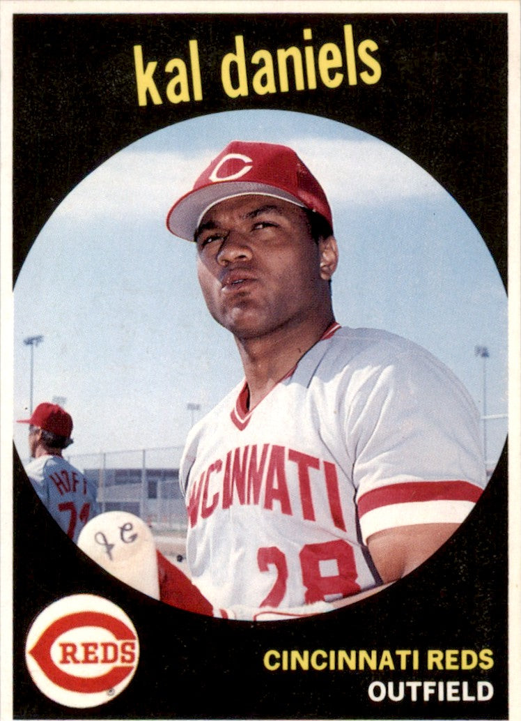 1989 Baseball Card Magazine '59 Topps Replicas #42 Kal Daniels Reds