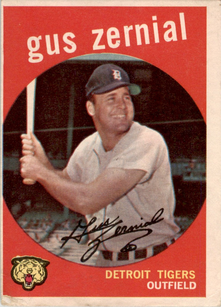 1959 Topps #409 Gus Zernial Detroit Tigers GD+