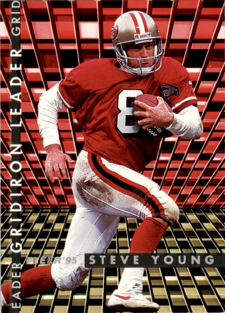 1995 Fleer Gridiron Leaders #10 Steve Young San Francisco 49ers
