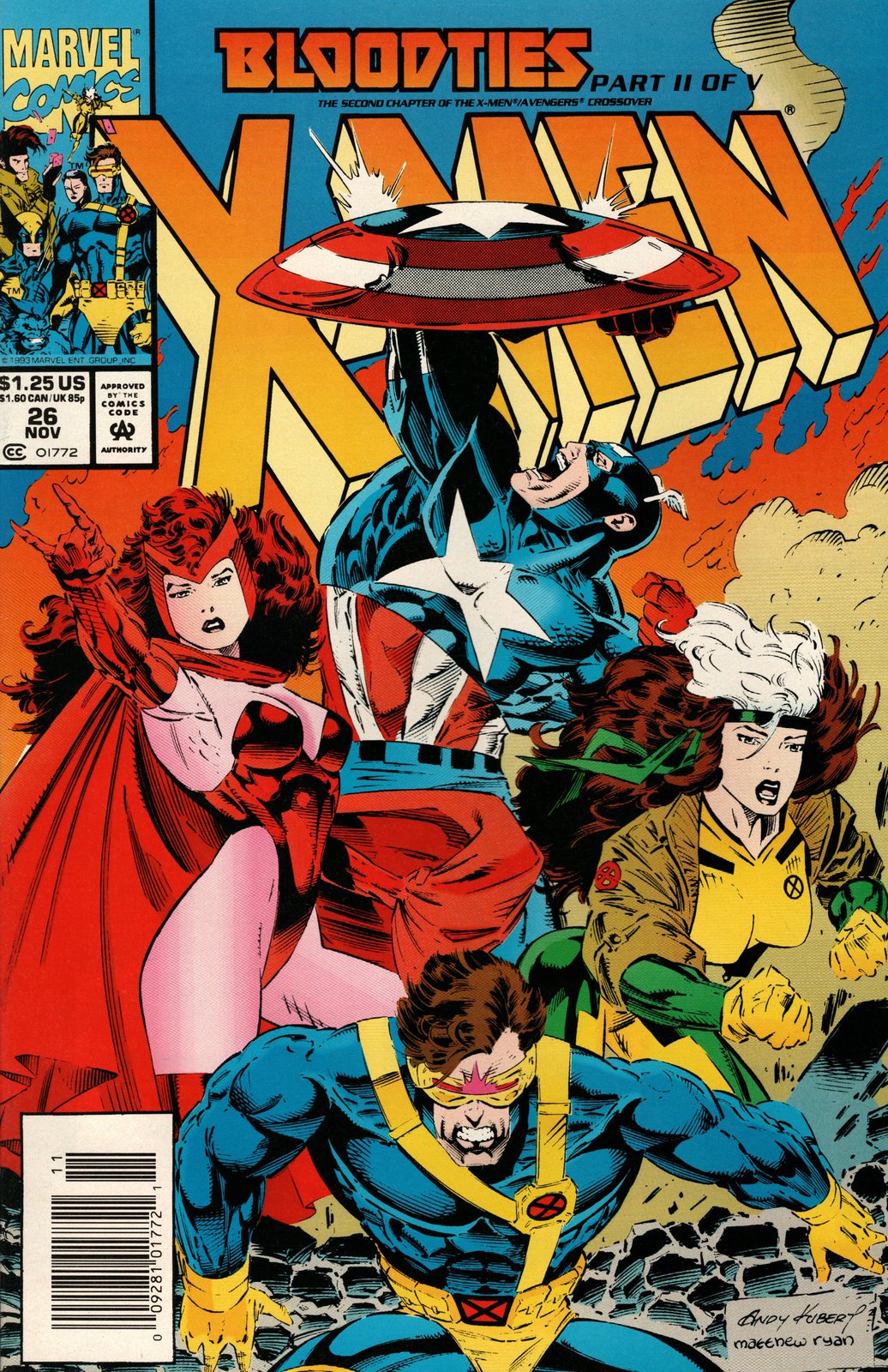X-Men #26 Newsstand (1991-2001) Marvel Comics
