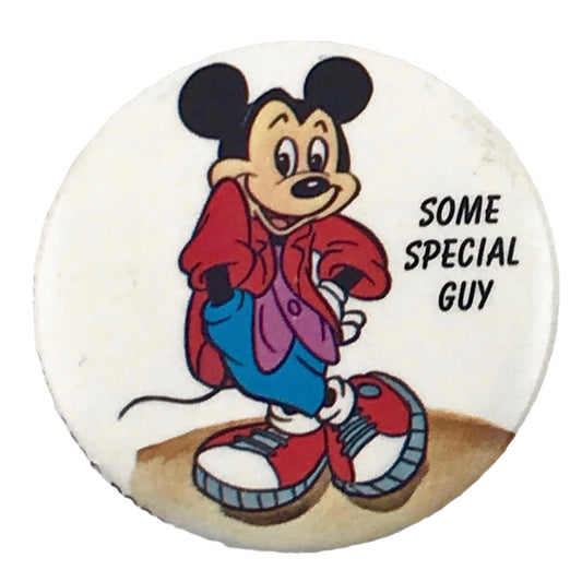 Disney's Mickey Mouse Some Special Guy 1.5" Vintage Pinback Button 1987