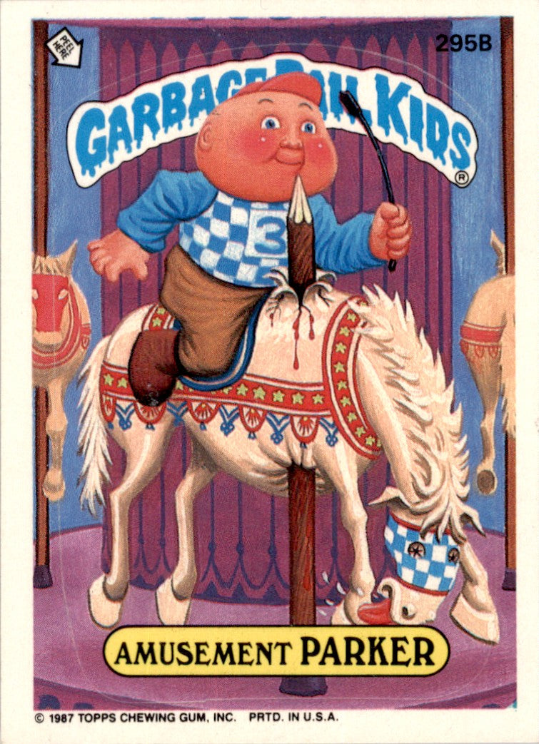 1987 Garbage Pail Kids Series 8 #295b Amusement Parker NM-MT