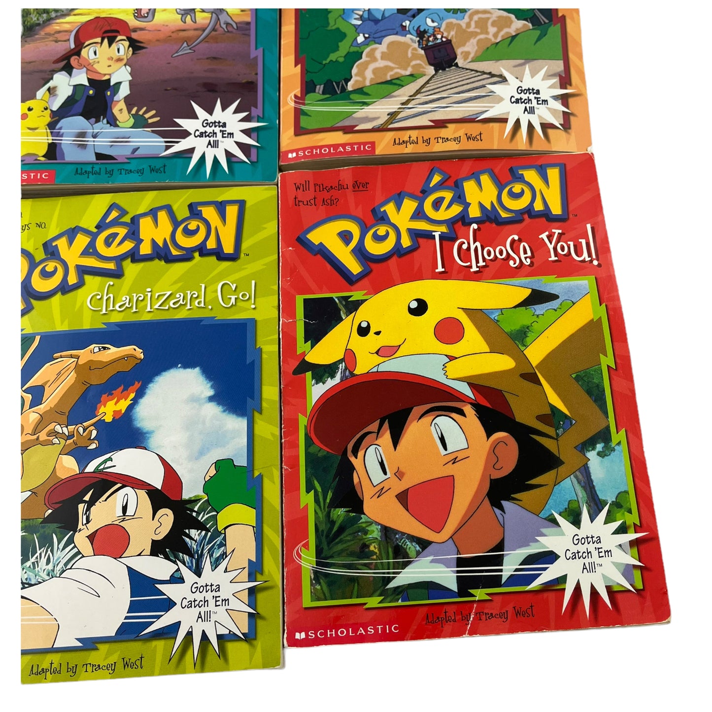 (4) Pokemon Paperback Book Lot Scholastic