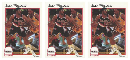 (3) 1991-92 Hoops McDonald's Basketball #36 Buck Williams Lot Trail Blazers