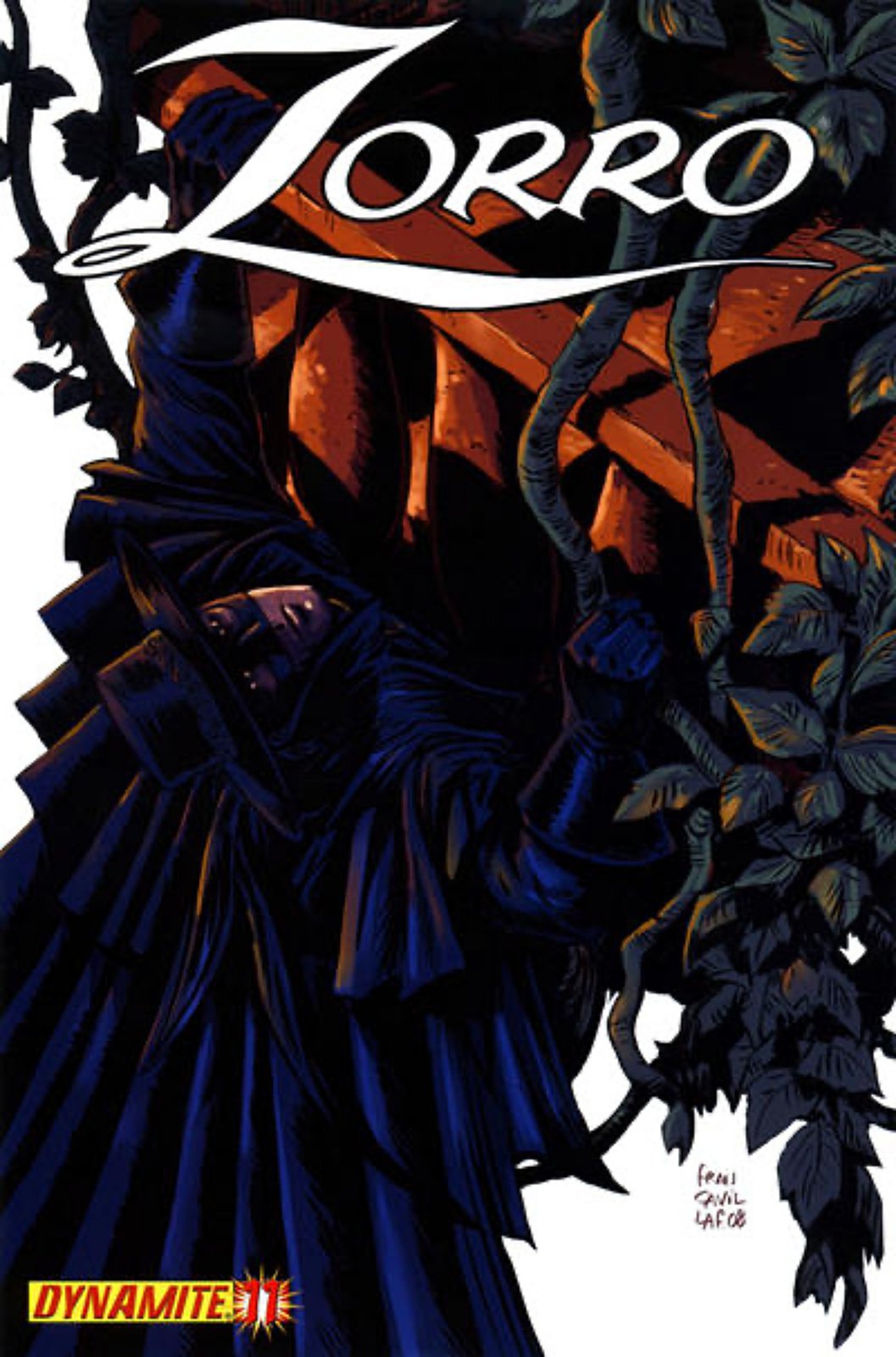 Zorro #11 Francesco Francavilla Cover (2008-2010) Dynamite Comics