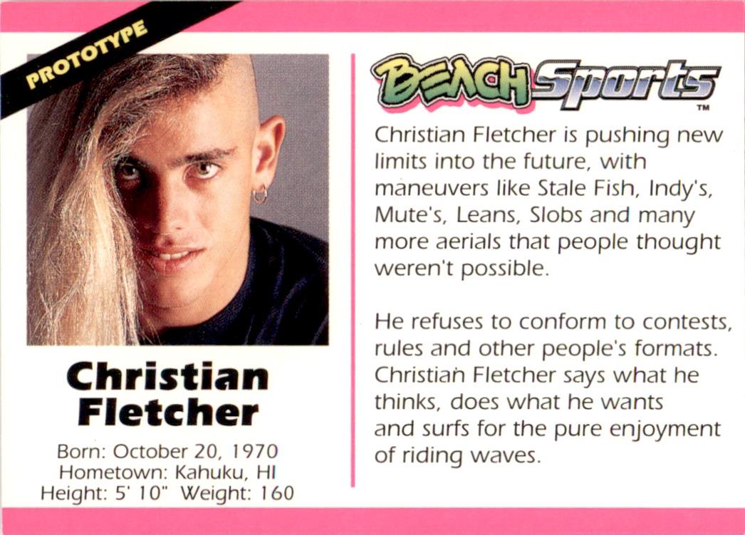 1992 Beach Sports Promos #1 Christian Fletcher