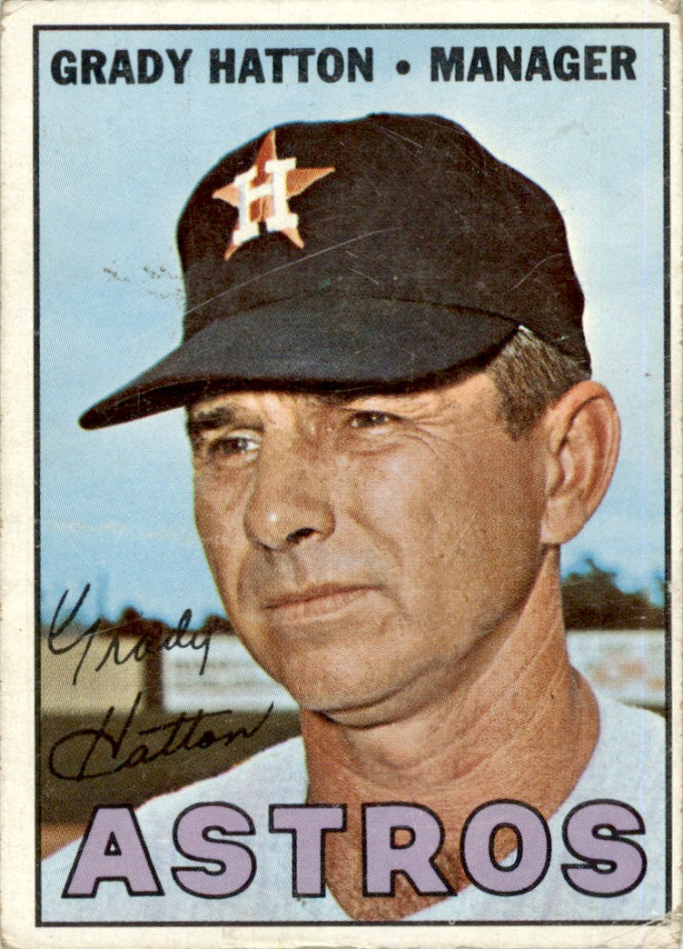 1967 Topps #347 Grady Hatton Astros FR