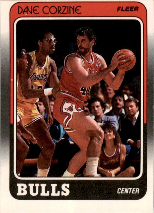 1988 Fleer #15 Dave Corzine Chicago Bulls