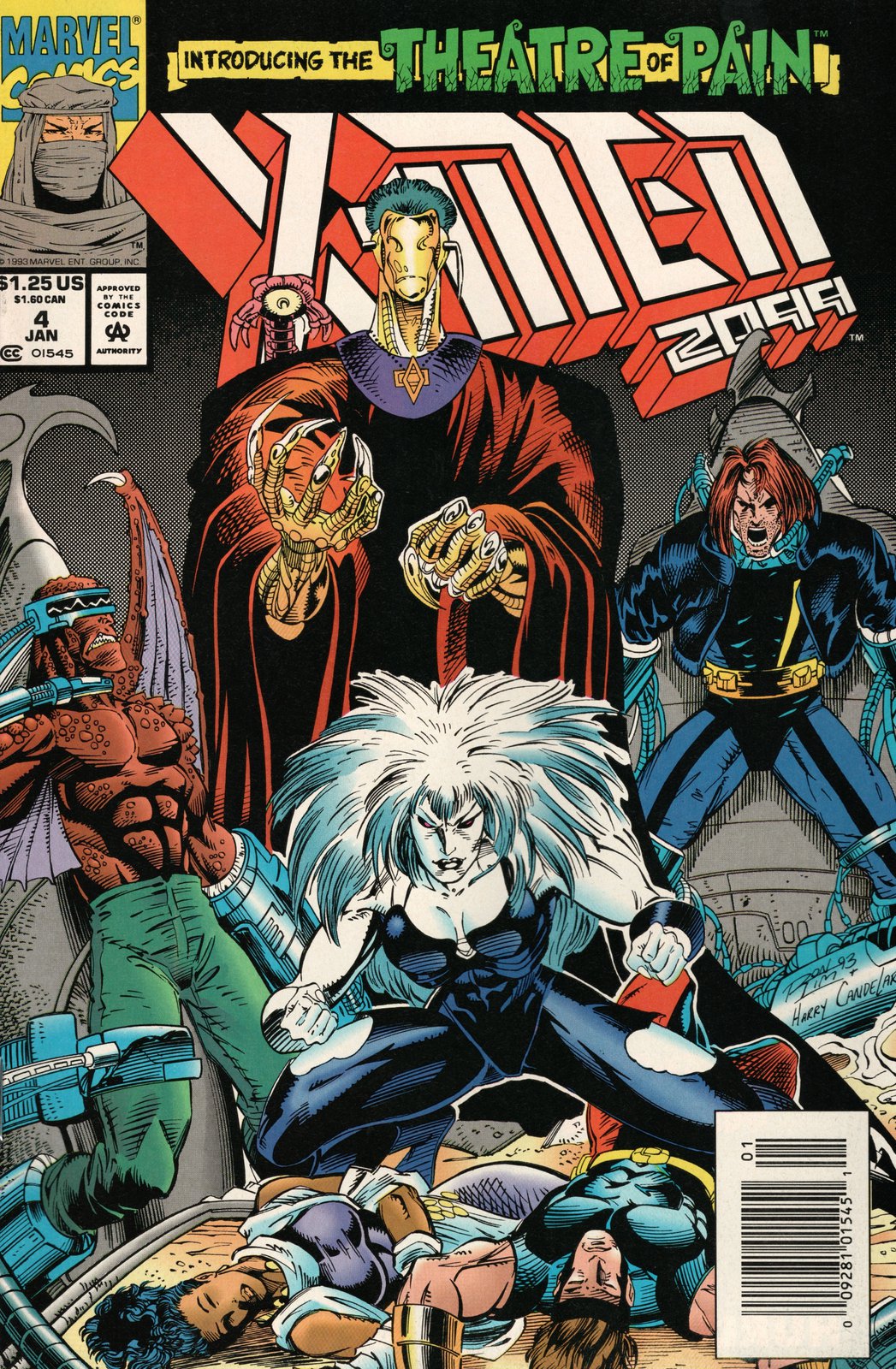X-Men 2099 #4 Newsstand Cover (1993-1996) Marvel Comics