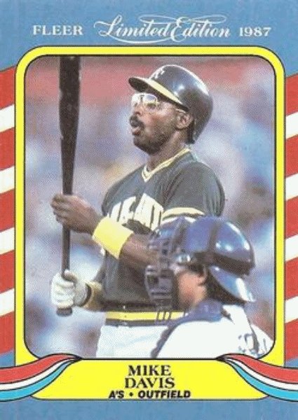 1987 Fleer Limited Edition Baseball #12 Mike Davis