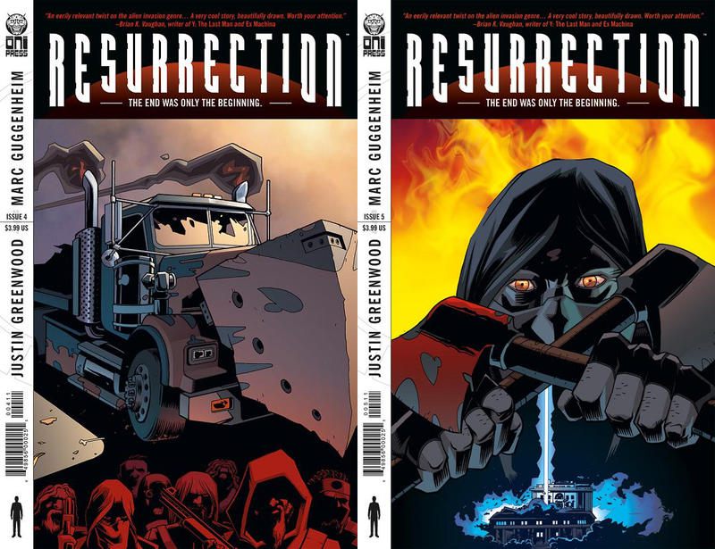 Resurrection #4-5 (2009-2010) Oni Press Comics - 2 Comics