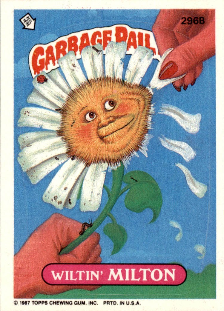 1987 Garbage Pail Kids Series 8 #296b Wiltin' Milton NM-MT